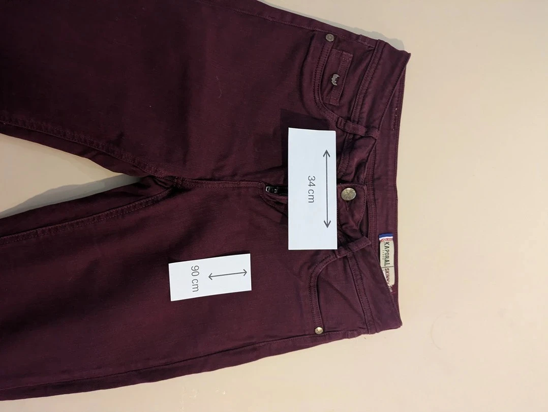 Kaporal skinny jeans - 38 - Bordeaux - W28 L32 – photo 2